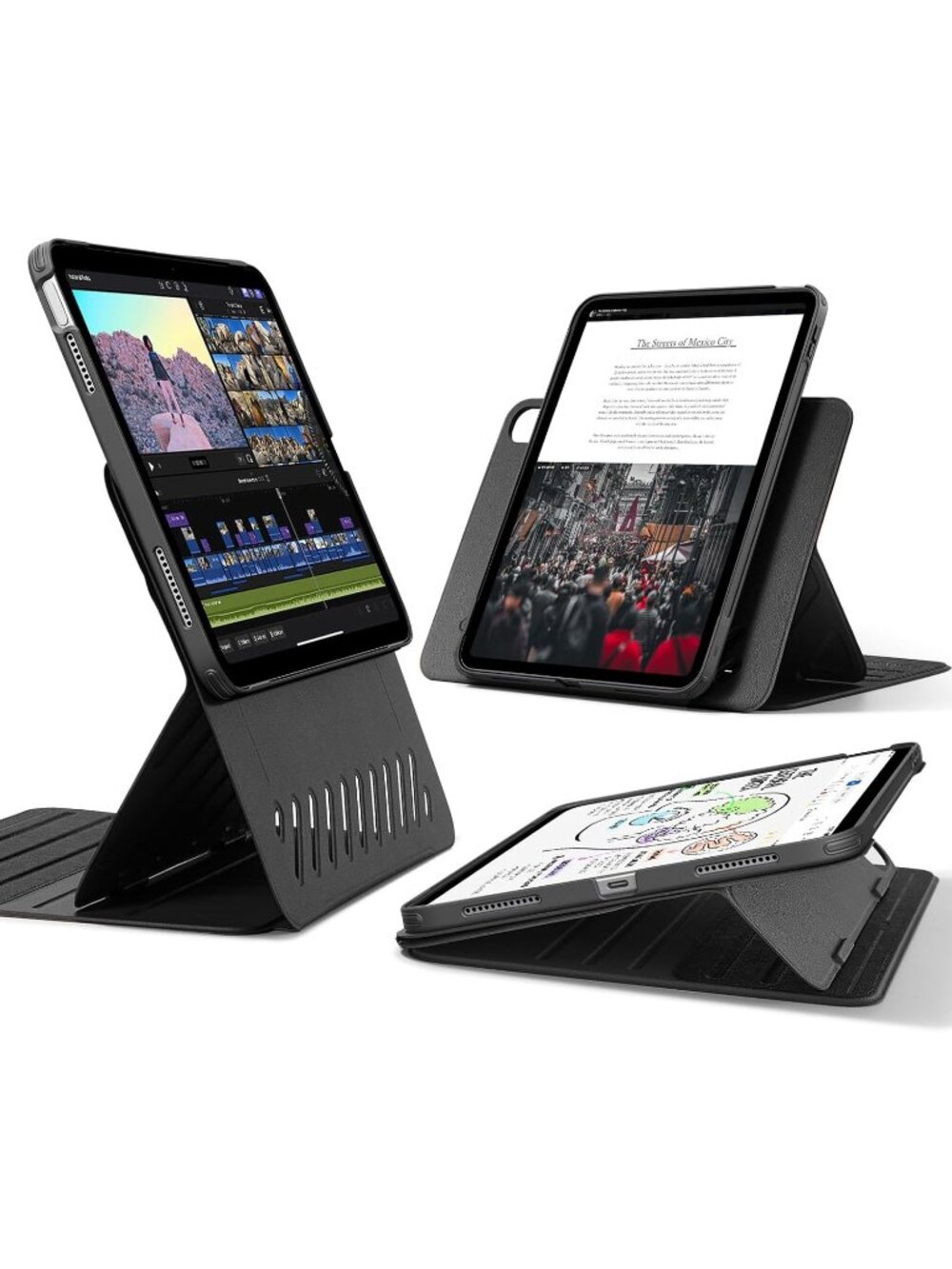 ESR iPad Pro 11 Case (1–4 Gen) Magnetic Cover, Pencil Charge, Multi‑Angle Stand